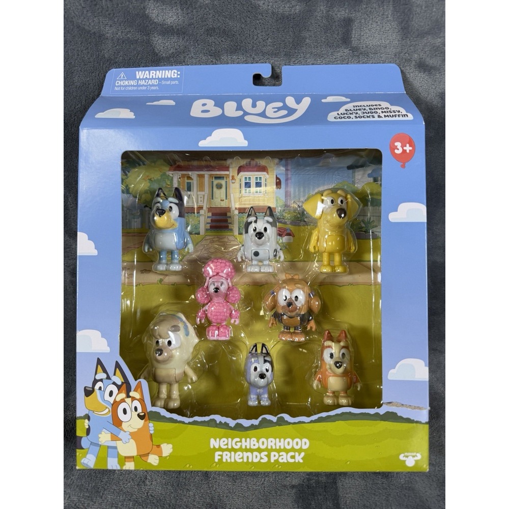 BLUEY Neighborhood Friends Bingo Lucky Judo Missy Muffin Coco Socks
